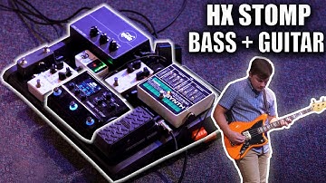 HX STOMP BASS AND GUITAR COMBO PEDAL BOARD