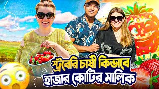 স্ট্রবেরি চাষী থেকে কোটিপতি, ব্যতিক্রম সফলতার গল্পের জায়গা || Strawberry farmers and millionaires