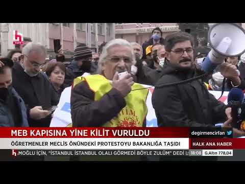 Eğitim Emekçileri, Ankara'da MEB Önünde Öğretmenlik Meslek Kanunu Teklifini Protesto Etti