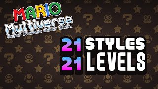 Mario Multiverse: 1 Level For All 21 Game Styles!