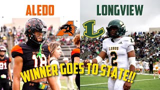 TWO BLUE BLOOD PROGRAMS BATTLE IT OUT TO GO TO STATE  Aledo vs Longview | TXHSFB Playoffs