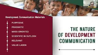 The Nature of Development Communication Materials - Module 1 Part 1 (1of 2) Rosalie Operana