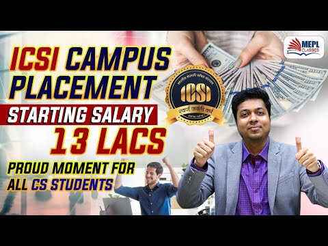 ICSI Campus Placement Starting Salary 13 Lacs | CS Job | Mohit Agarwal