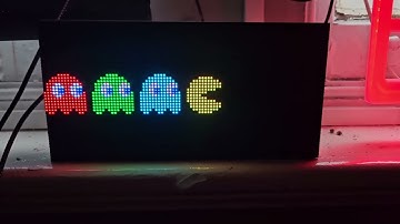 Pi Pico RGB display 96 x 48 PAC man demo