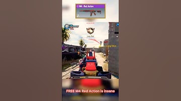 FREE M4 - Red Action is the best ever FREE skin with one of the most cleanest Iron Sights in CODM MP