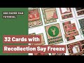 32 Christmas Cards with Recollections by Michaels Say Freeze Collection