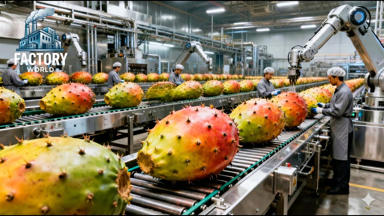 Pear Process Inside a Prickly Pear Processing Plant: From Spiky Harvest to Gourmet ...