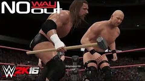 WWE 2K16 Showcase: Stone Cold vs. Triple H | No Way Out 2001 - 3 Stages of Hell