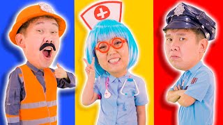 Полиция, Доктор и Пожарный | Развивающие Мультики для Малышей и Детские Песенки Lights Kids