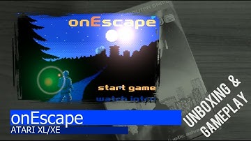 Atari XL/XE =onEscape= unboxing&gameplay