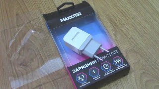 Mains charger Maxxter UC 24A Whites Мережевий зарядний пристрій Maxxter UC-24A White