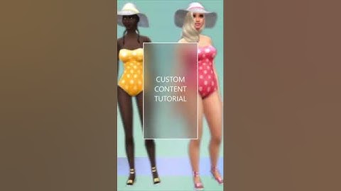 Custom Content Tutorial for Beginners in 1 Minute or Less | CC | The Sims 4 | #shorts #short