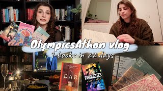 I Tried Reading 9 Books in 22 Days… | OlympicsAthon Reading Vlog 🏅