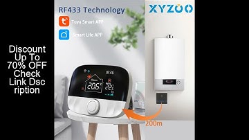 RF Wireless Thermostat Smart WiFi Floor Heating For Gas Boiler Battery Powered Tuya Temperature Cont