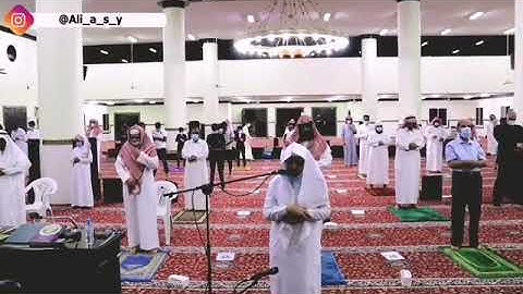 اول صلاة يؤمها الشبل علي عبدالسلام اليوسف بعد الحجر المنزلي - من سورة النجم