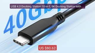 USB 4.0 Docking Station 10-in-1, 8K Docking Station with HDMI2... — Hot Deal 2026 | Limited Offer!