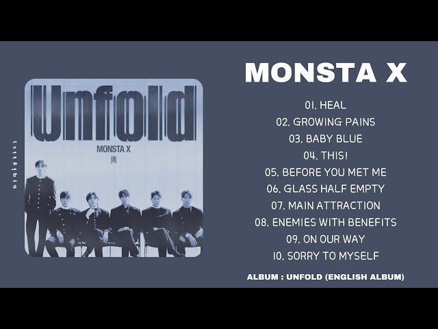 MONSTA.X Unfold [Digipack Ver.] 3° Album Completo US (HYUNGWON Ver.) | K-pop Autentico Con Photocard E Poster