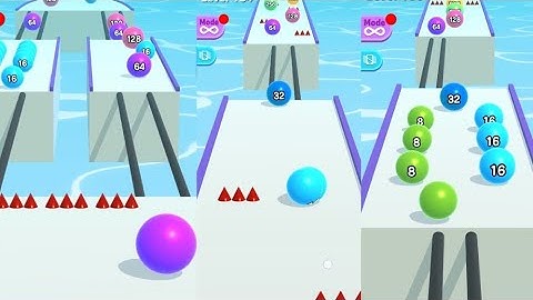 BallRun2048,3D,Walkthrough All Levels Gameplay | (Android,ios 180-186-188)