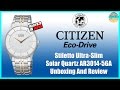 Anorexic Watch! | Citizen Stiletto Ultra-Slim Solar Quartz Dress Watch AR3014-56A Unbox & Review