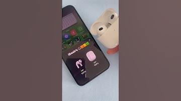 Just tap to check battery status 🪫🔋 #airpods #airpodspro #iphone #airpodspro2