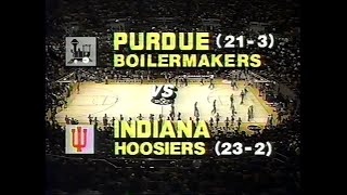 1987 Big Ten Basketball - Indiana @ Purdue (Thursday, Feb. 26, 1987) Full NCAA Rivalry Game