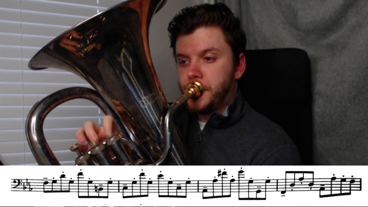 TMEA 20202021 Euphonium Etude 2 C Minor YouTube