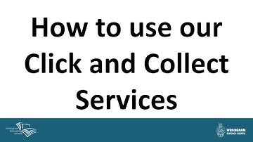 How to use the Library Book Click and Collect Service and reserve specific items.