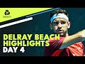 Dimitrov, Opelka Kick off Campaigns; Mannarino Faces Nakashima | Delray Beach 2022 Day 4 Highlights