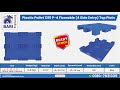 Plastic Pallet – Perfect for Warehouse, Export & Storage Needs