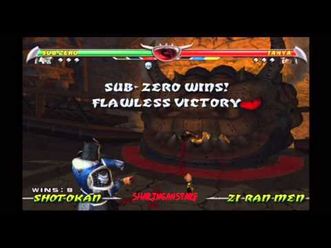 Mortal Kombat Deception-All Death Traps On Tanya By Sub Zero