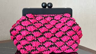ÇOK İSTEDİĞİNİZ AHŞAP BURSLU ÇANTAMIN TARİFİNİ VERİYORUM #bursluçanta #crochetbag #handbags