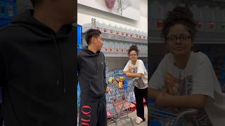 I Made A Couple To Switch Phones At  Walmart!! #couple #interview #public #walmart #shortsfeed