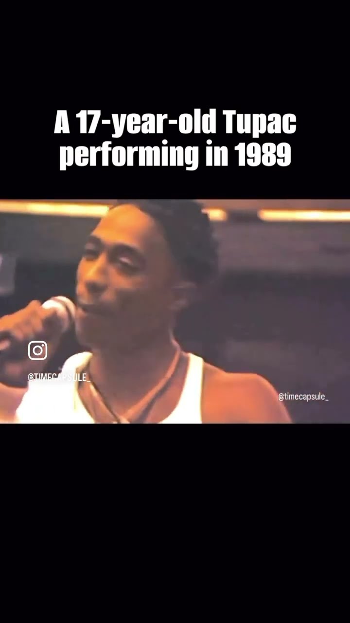 Rare footage of 2pac rapping in 1989 #short