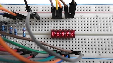 Vintage LED display 5082-7415 running demo