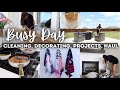 BUSY DAY IN THE LIFE | DECORATING+CLEANING+PROJECTS | DOLLAR TREE SHOPPING HAUL