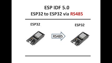 2 - RS485 from ESP32 to ESP32 in ESP IDF 5.0  by using MAX485