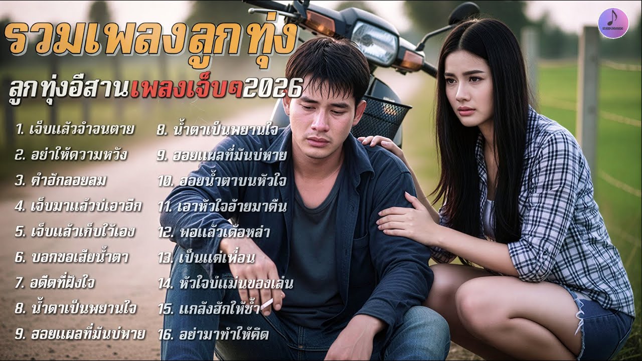 รวมเพลงลูกทุ่งใหม่ล่าสุด เพลงรักเจ็บๆ โดนๆ อัปเดตใหม่ทุกวัน 💔 ฟังต่อเนื่องยาว ๆ 2026