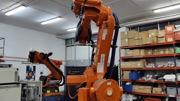 Industrial robot ABB IRB 6640 at EUROBOTS