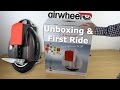 AirWheel Electric Unicycle Unboxing & First Ride