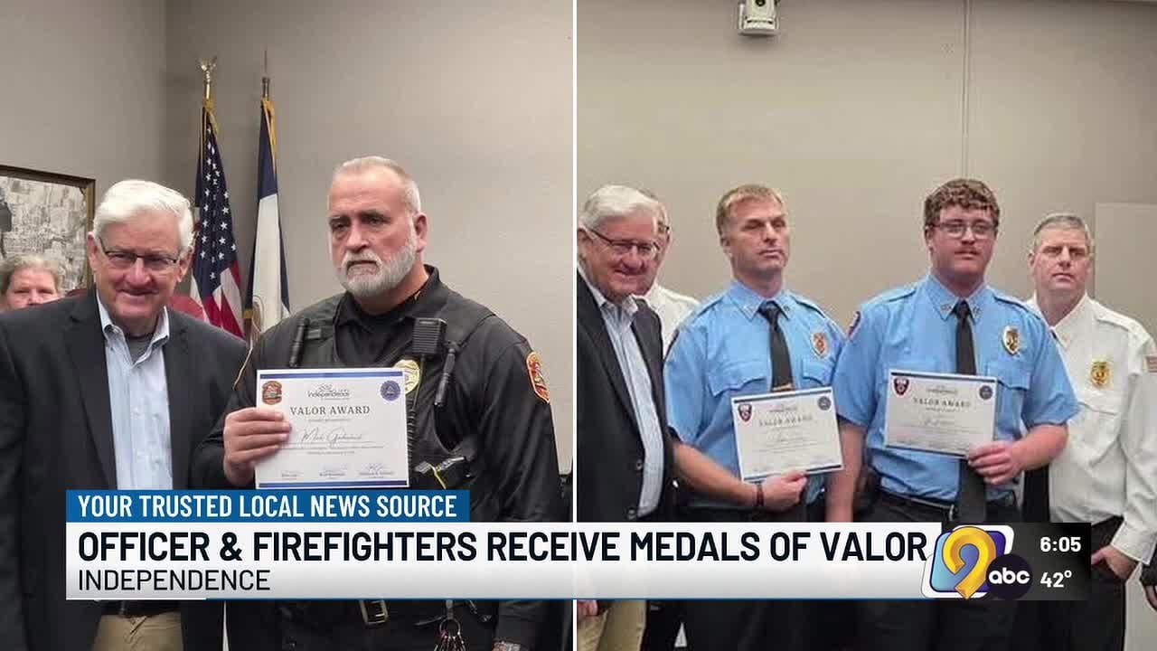 Independence awards life-saving actions of first responders during apartment fire