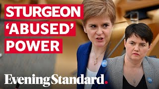 Alex Salmond Inquiry: Ruth Davidson accuses Nicola Sturgeon of 'abuse of power'