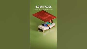 Minecraft Cloth Simulation in Blender #blender #minecraft #clothsimulation #3d #relaxing