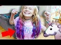 DYiNG HER HAIR UNiCORN COLOURS!!! 🦄