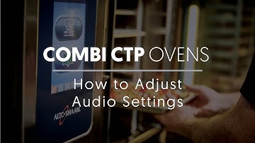 Combi CTP: How to Adjust Audio Settings