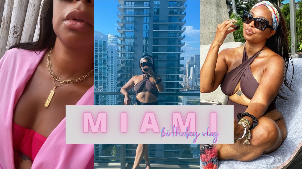 Miami Vlog! 38th Birthday in Brickell! Pool Day, East Miami Hotel, Trulucks | Teneiceism