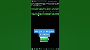 encrypt()/decrypt() in Laravel #laravel  #webdevelopment #development #tricks #tips