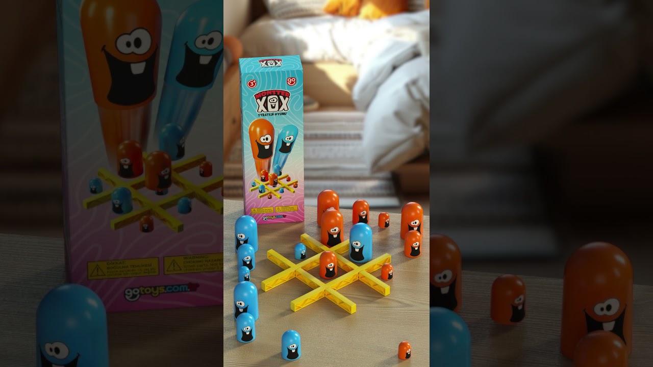 Monster XOX 🟦🟧 Strateji ve Zeka Oyunu | Go Toys