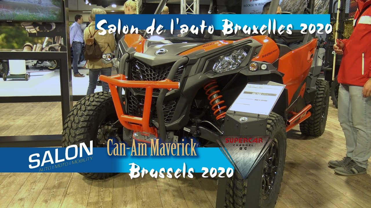 2020 All New CAN-AM Maverick Sport DPS 1000R T 4X4 ATV at Salon De l'auto Bruxelles 2020