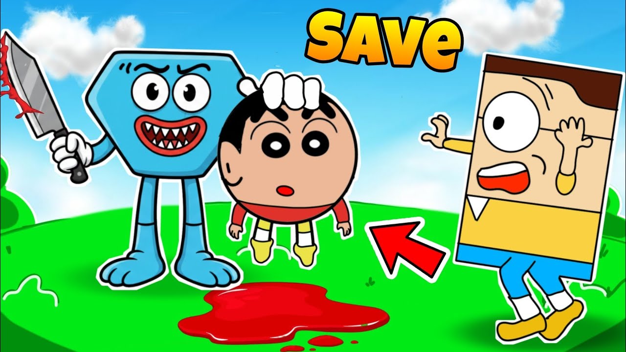 Shinchan & Nobita Become All Shape Body 😱😱 | Shinchan And Nobita Game | Funny Game |