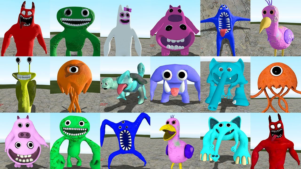 Garten of Banban – All Jumpscares vs Normal Garten of Banban Family in Garry's Mod!